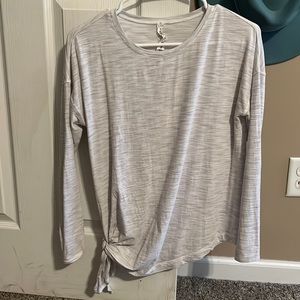 LULULEMON LONG SLEEVE TIE SIDE TOP